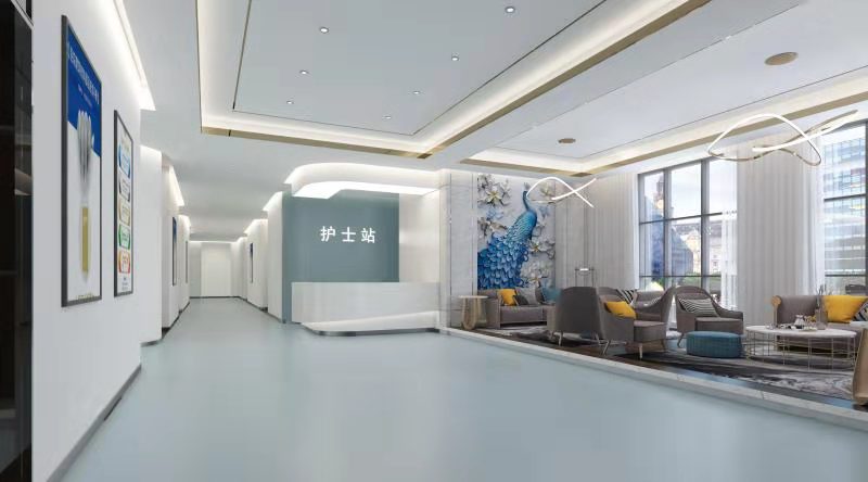简约高端整形医院护士站装修效果图