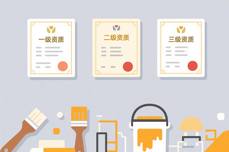 建筑装修装饰工程专业承包资质也分一级、二级、三级