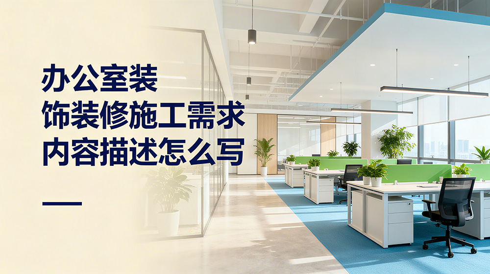 办公室装饰装修施工需求内容描述怎么写?