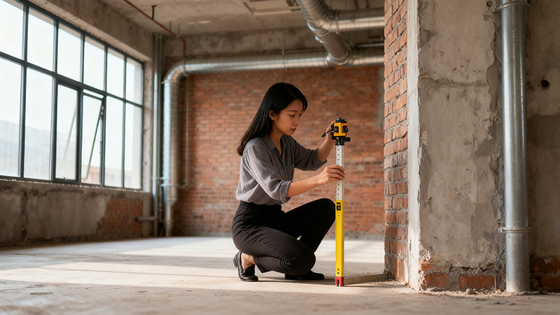办公室装修现场量房