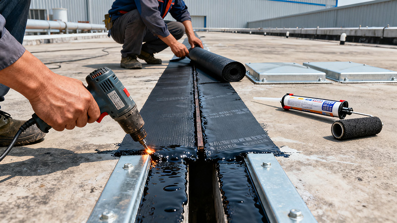 钢结构厂房防水施工