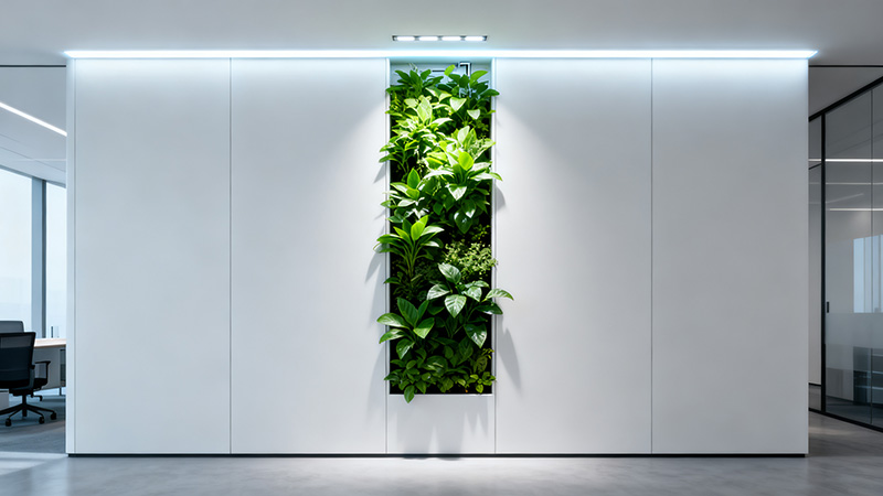 办公室绿植隔断设计
