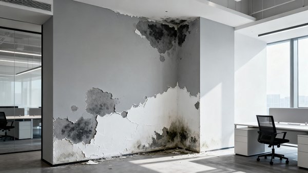 办公室墙体装修后发霉发潮掉墙皮该怎么处理？