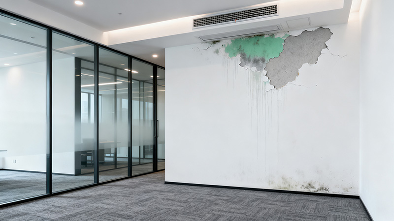 办公室墙体发霉发潮掉墙皮