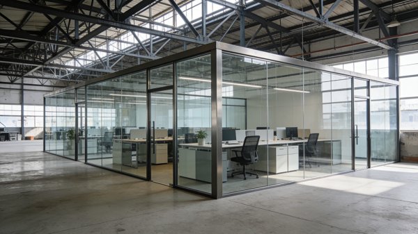 钢结构厂房内办公隔墙图集鉴赏