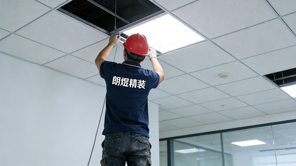 老旧办公室顶面翻新